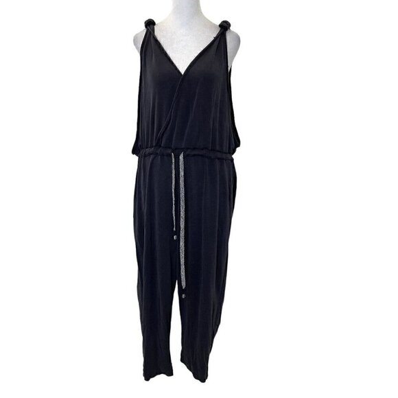 Free People Loose-Fit Relaxed Ultra-Soft Jumpsuit Playsuit Charcoal size Small - Picture 1 of 12